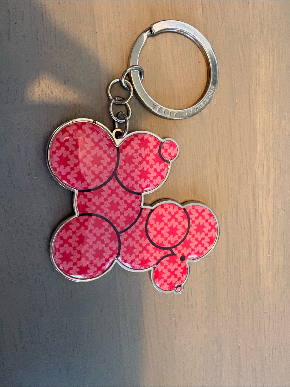 Jonathan Adler Pink Bubble Pattern Keychain